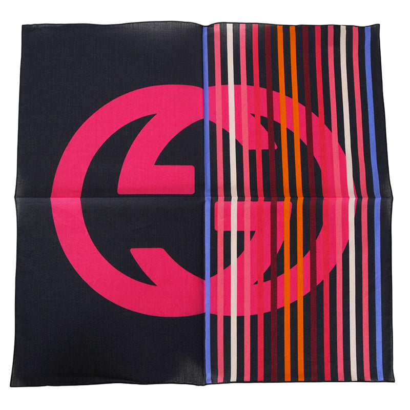 NEW $595 GUCCI Cotton FLORA FLORAL PRINT Handkerchief SET 3 POCKET SQUARE SCARF