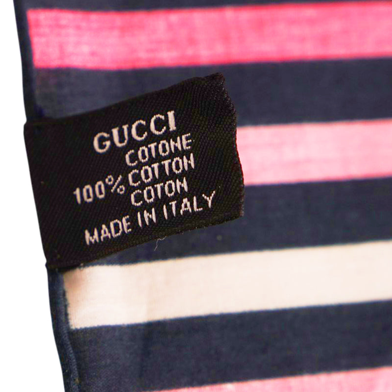 NEW $595 GUCCI Cotton FLORA FLORAL PRINT Handkerchief SET 3 POCKET SQUARE SCARF