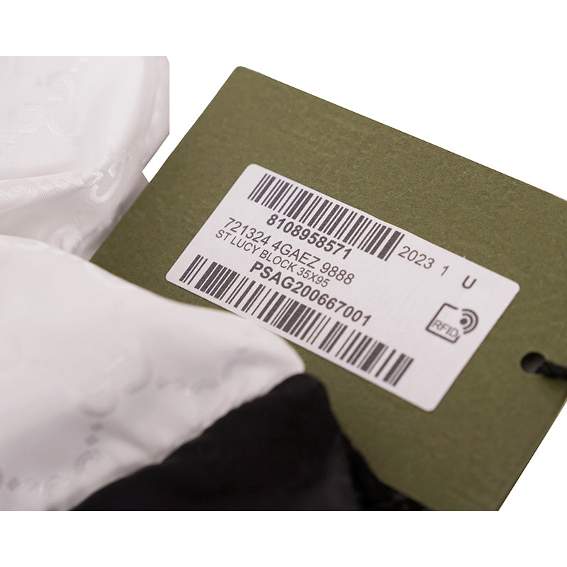 NEW $1,190 GUCCI Lucy Color Block NYLON GG LOGO Cashmere-Filled SPORTY SCARF