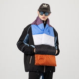 NEW $1,190 GUCCI Lucy Color Block NYLON GG LOGO Cashmere-Filled SPORTY SCARF