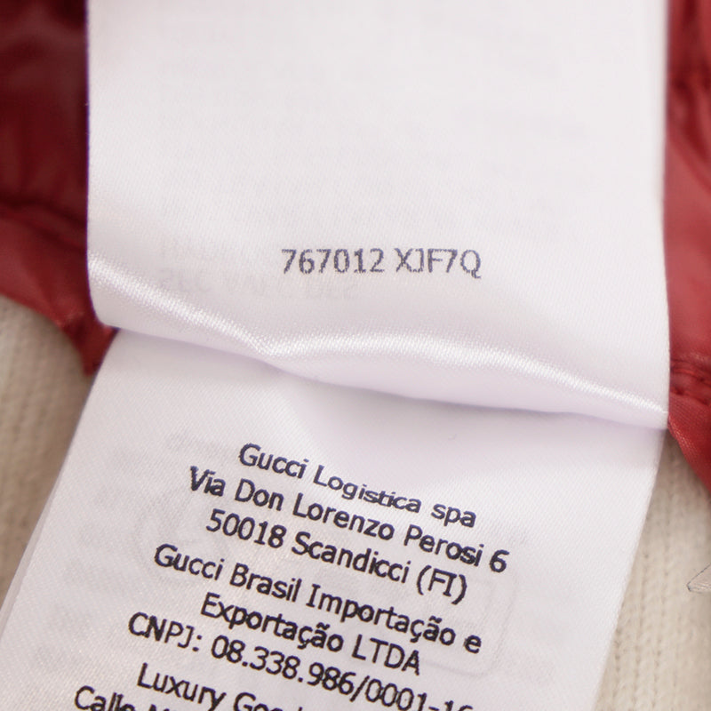 sz XS NEW $1,350 GUCCI Ivory Red GG Wool-Blend Fleece Jacquard SPORTY Mini SKIRT
