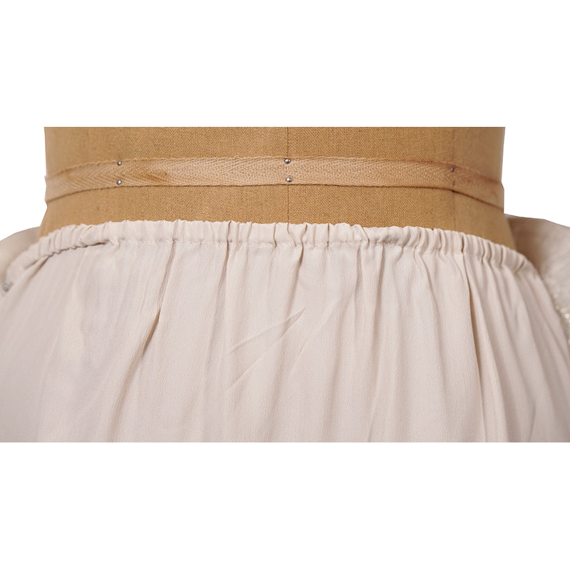 sz XS NEW $2800 GUCCI Gold Silk Ruffled Metallic GG RABBIT LUNAR YEAR Wrap SKIRT