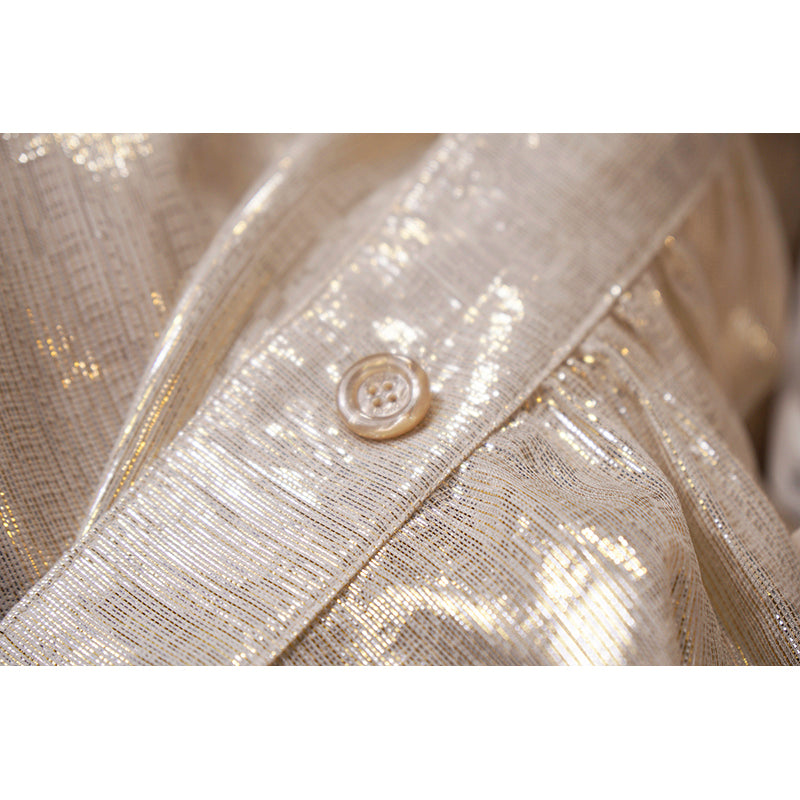 sz XS NEW $2800 GUCCI Gold Silk Ruffled Metallic GG RABBIT LUNAR YEAR Wrap SKIRT
