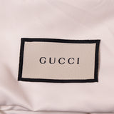 sz M NEW $290 GUCCI Woman's Gray w/ PINK GG Logo Lame' Cotton Calf SOCKS & DUSTBAG