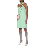 sz M NEW $290 GUCCI Woman's Gray w/ PINK GG Logo Lame' Cotton Calf SOCKS & DUSTBAG