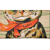 NEW GUCCI JUNIOR Coated Canvas LOUIS WAIN CAT KITTEN Winking Open Tote BAG NWT