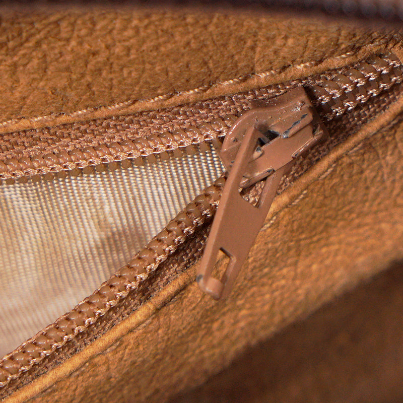 1980 VINTAGE GUCCI Coated Canvas Supreme GG LOGO & Leather Web Sherry BOSTON BAG