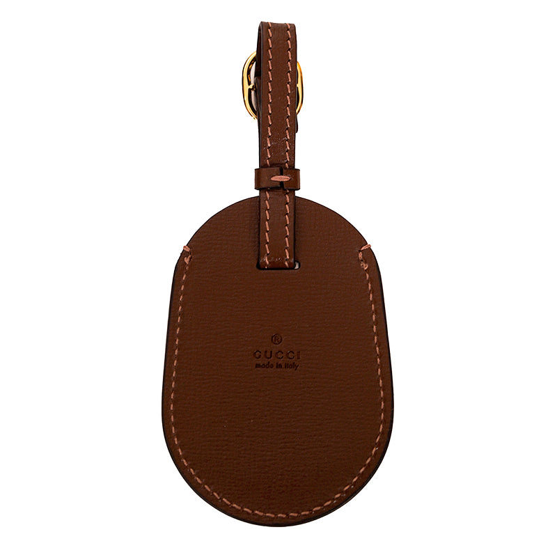 NEW $3980 GUCCI Brown GG Coated Canvas Leather Trim GARMENT BAG HANGER LOCK KEY