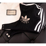 sz S NEW $450 GUCCI x ADIDAS Black Knit LOGO Swimming Hood Style Balaclava HAT