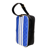 NEW $2025 GUCCI x ADIDAS Blue GG Supreme Crystal Coated Canvas Top Handle BAG