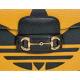 NEW $3,400 GUCCI x Adidas Yellow Leather HORSEBIT 1955 MINI BAG w/ 2 STRAPS