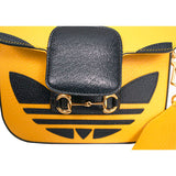 NEW $3,400 GUCCI x Adidas Yellow Leather HORSEBIT 1955 MINI BAG w/ 2 STRAPS