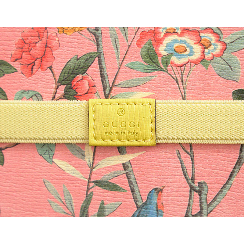 NEW $495 GUCCI Pink, Blue &amp; White FLORAL BIRD TIAN Small 3 pc NOTEBOOK SET NWT