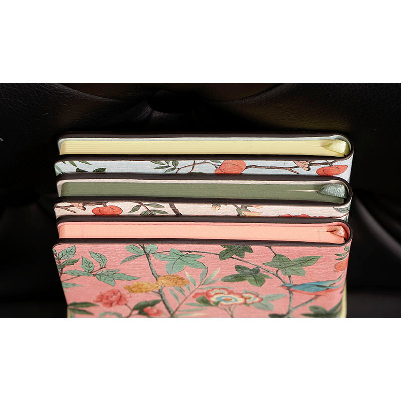 NEW $495 GUCCI Pink, Blue &amp; White FLORAL BIRD TIAN Small 3 pc NOTEBOOK SET NWT