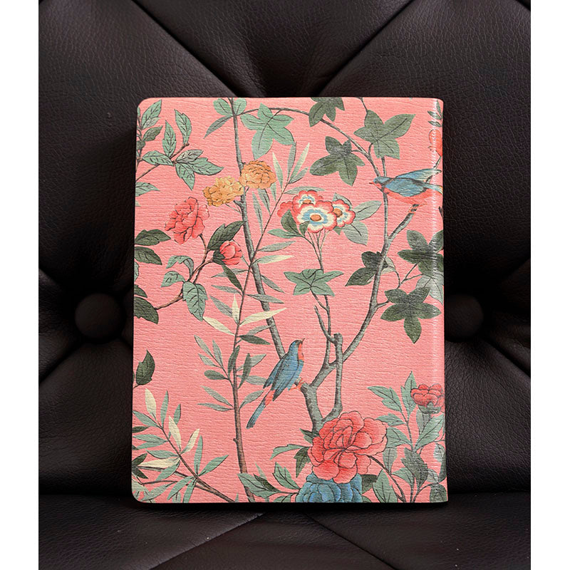 NEW $495 GUCCI Pink, Blue &amp; White FLORAL BIRD TIAN Small 3 pc NOTEBOOK SET NWT