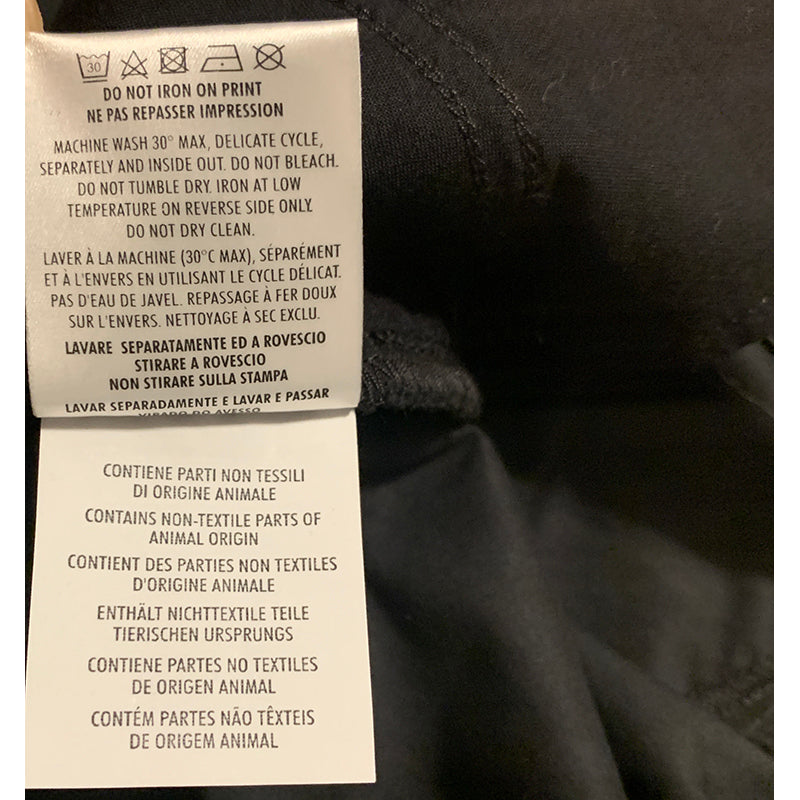 sz 40 NEW $850 GUCCI Black HEART PRINT 5-Pocket Cotton Twill Tapered Legs PANTS