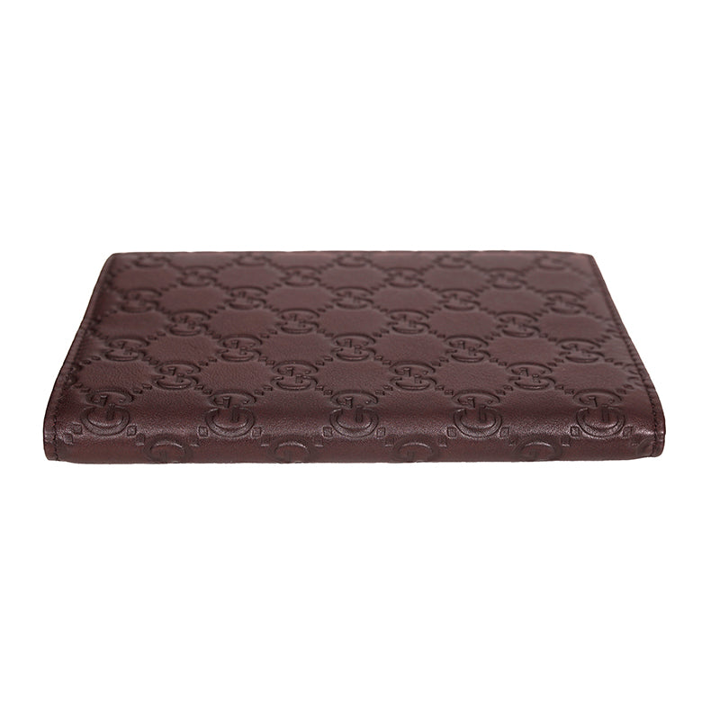 NEW $495 GUCCI Brown Leather GG Guccissima Small NOTEBOOK COVER & Note book NIB