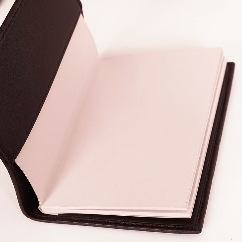 NEW $495 GUCCI Brown Leather GG Guccissima Small NOTEBOOK COVER & Note book NIB