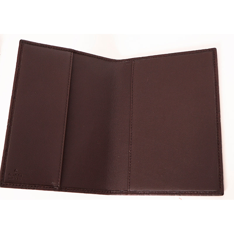 NEW $495 GUCCI Brown Leather GG Guccissima Small NOTEBOOK COVER & Note book NIB