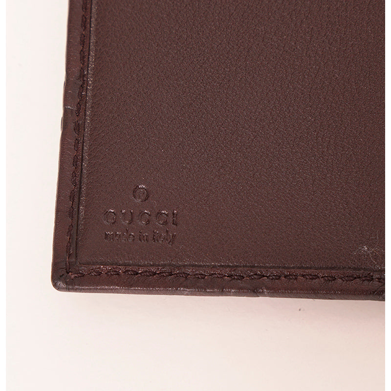 NEW $495 GUCCI Brown Leather GG Guccissima Small NOTEBOOK COVER & Note book NIB