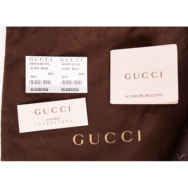NEW $495 GUCCI Brown Leather GG Guccissima Small NOTEBOOK COVER & Note book NIB