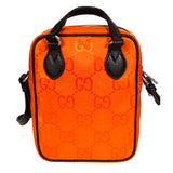 NEW $1,125 GUCCI Orange OFF THE GRID Nylon Monogram Shoulder/Crossbody 2-WAY BAG