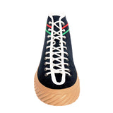 11.5G US 12 NEW $750 GUCCI Black GG CANVAS Red/Green GG LOGO High-top SNEAKERS