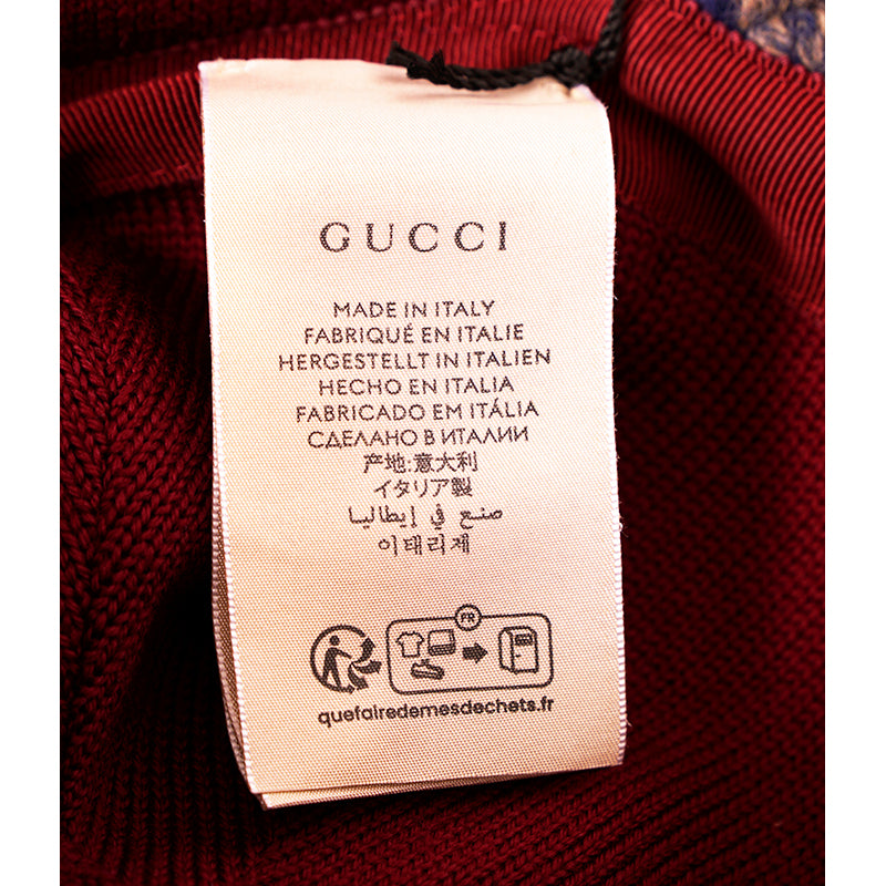 sz S NEW $950 GUCCI Camel Blue Red WOOL PLAID GG Logo FLAP TRAPPER Heritage HAT