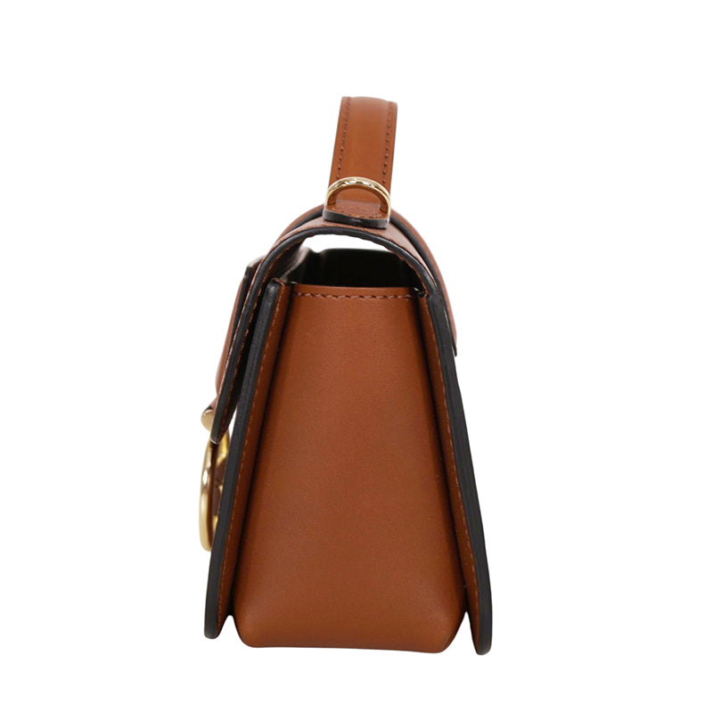 NEW $590 LONGCHAMP Cognac Leather Box-Trot XS HORSE LOGO Crossbody Strap BAG