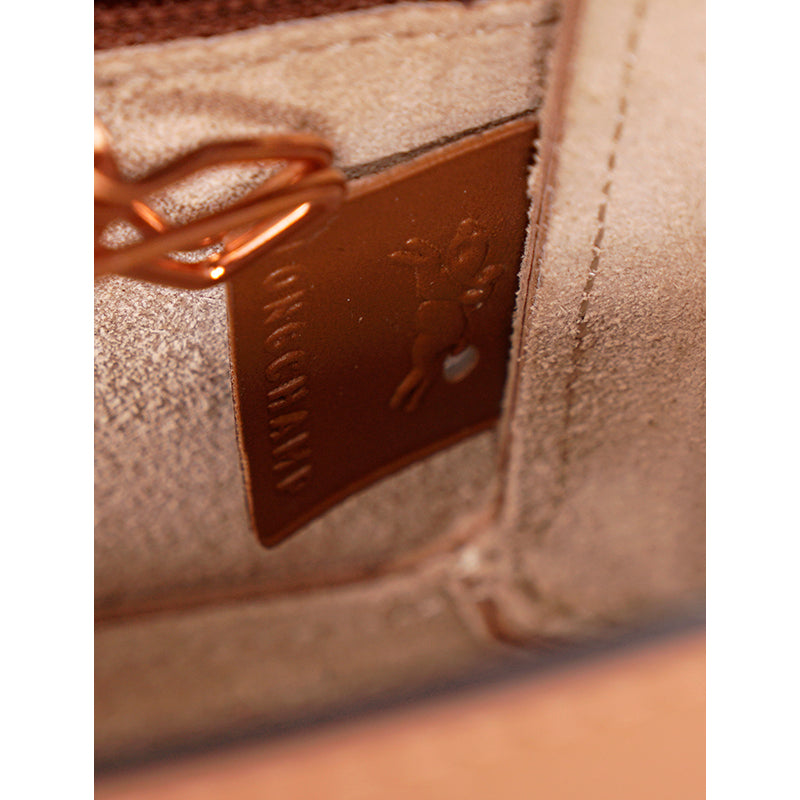 NEW $590 LONGCHAMP Cognac Leather Box-Trot XS HORSE LOGO Crossbody Strap BAG
