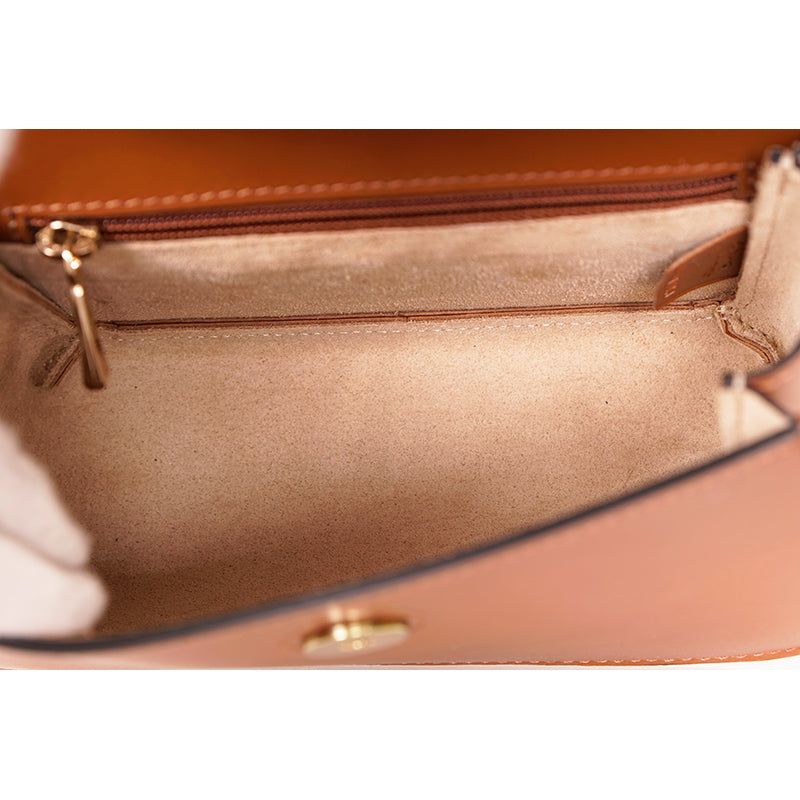 NEW $590 LONGCHAMP Cognac Leather Box-Trot XS HORSE LOGO Crossbody Strap BAG
