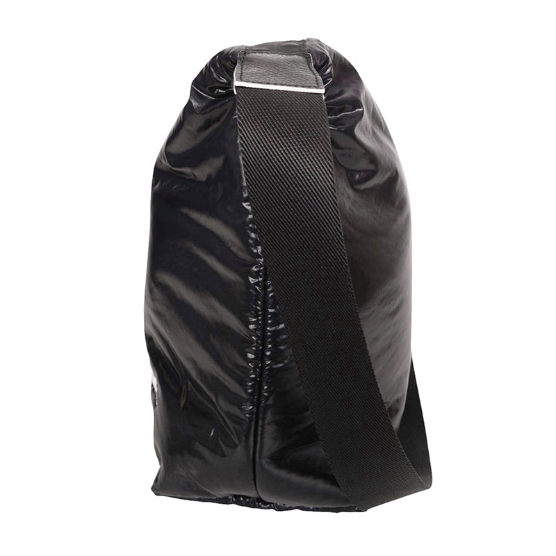 NEW $370 LONGCHAMP Black Nylon Le Pliage ALPIN PUFFER Travel HOBO MESSENGER BAG