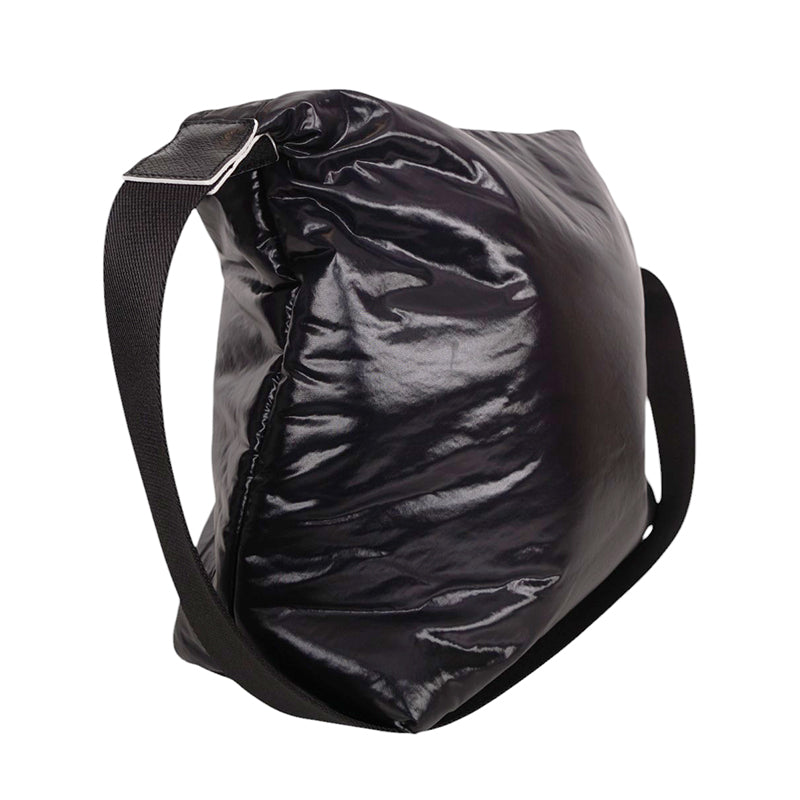 NEW $370 LONGCHAMP Black Nylon Le Pliage ALPIN PUFFER Travel HOBO MESSENGER BAG