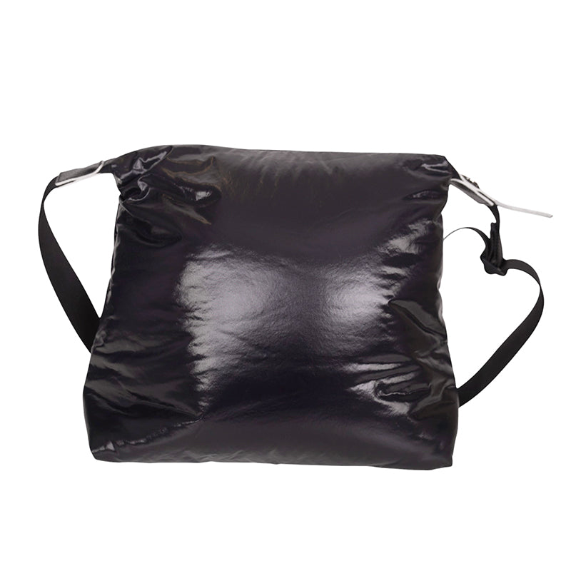 NEW $370 LONGCHAMP Black Nylon Le Pliage ALPIN PUFFER Travel HOBO MESSENGER BAG