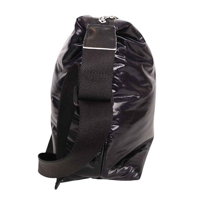 NEW $370 LONGCHAMP Black Nylon Le Pliage ALPIN PUFFER Travel HOBO MESSENGER BAG