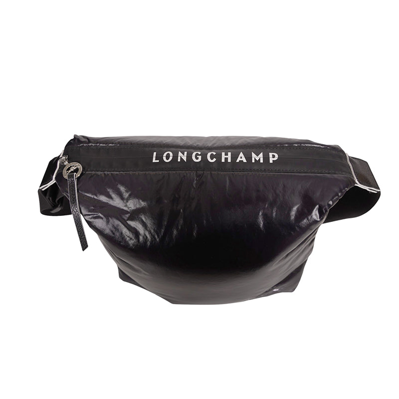 NEW $370 LONGCHAMP Black Nylon Le Pliage ALPIN PUFFER Travel HOBO MESSENGER BAG