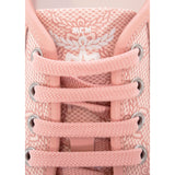 38/39 NEW $490 MCM Woman's PINK MONOGRAM Coated Canvas Skyward PLATFORM SNEAKERS