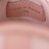 38/39 NEW $490 MCM Woman's PINK MONOGRAM Coated Canvas Skyward PLATFORM SNEAKERS