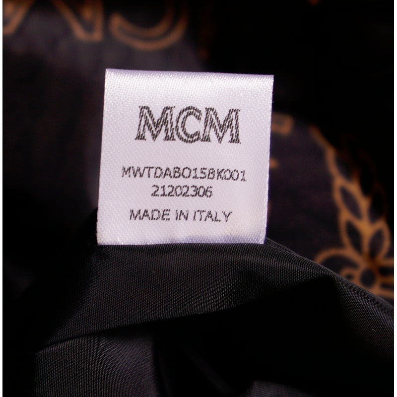 NEW $890 MCM Black LOGO Monogram Maxi Munchen QUILTED Nylon PUFFER TOTE BAG NWT