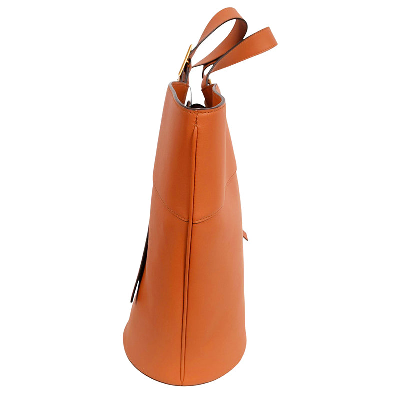 NEW $1790 MCM RUNWAY 2024 Cognac SPANISH NAPPA LEATHER Large HIMMEL TOTE BAG NWT