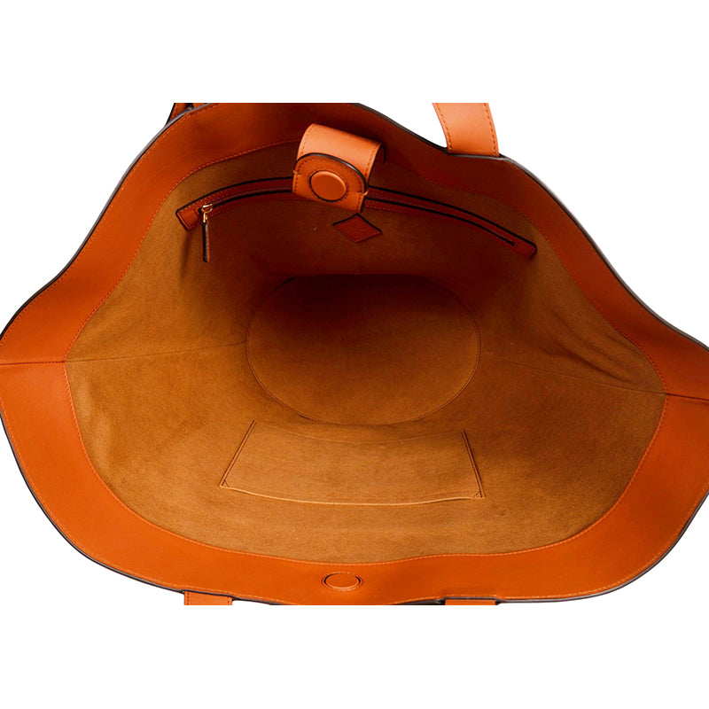 NEW $1790 MCM RUNWAY 2024 Cognac SPANISH NAPPA LEATHER Large HIMMEL TOTE BAG NWT