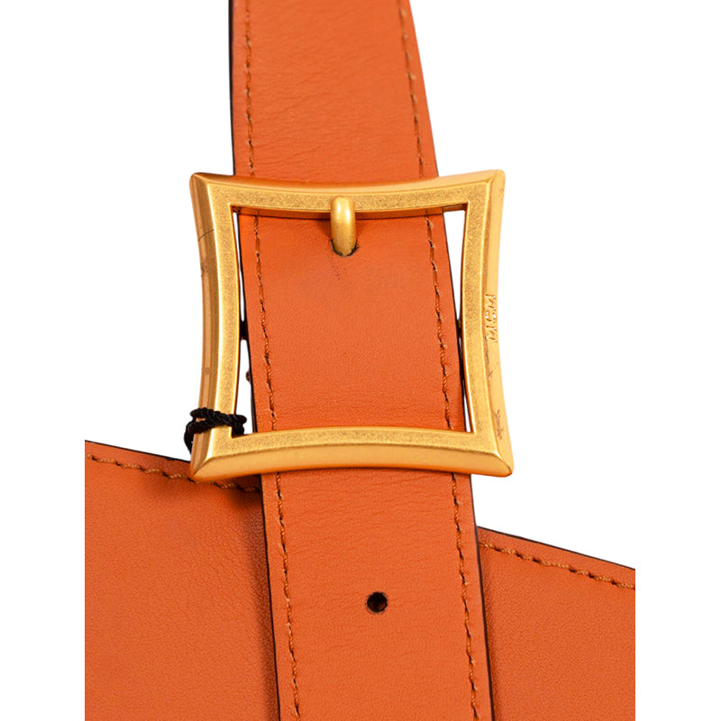 NEW $1790 MCM RUNWAY 2024 Cognac SPANISH NAPPA LEATHER Large HIMMEL TOTE BAG NWT