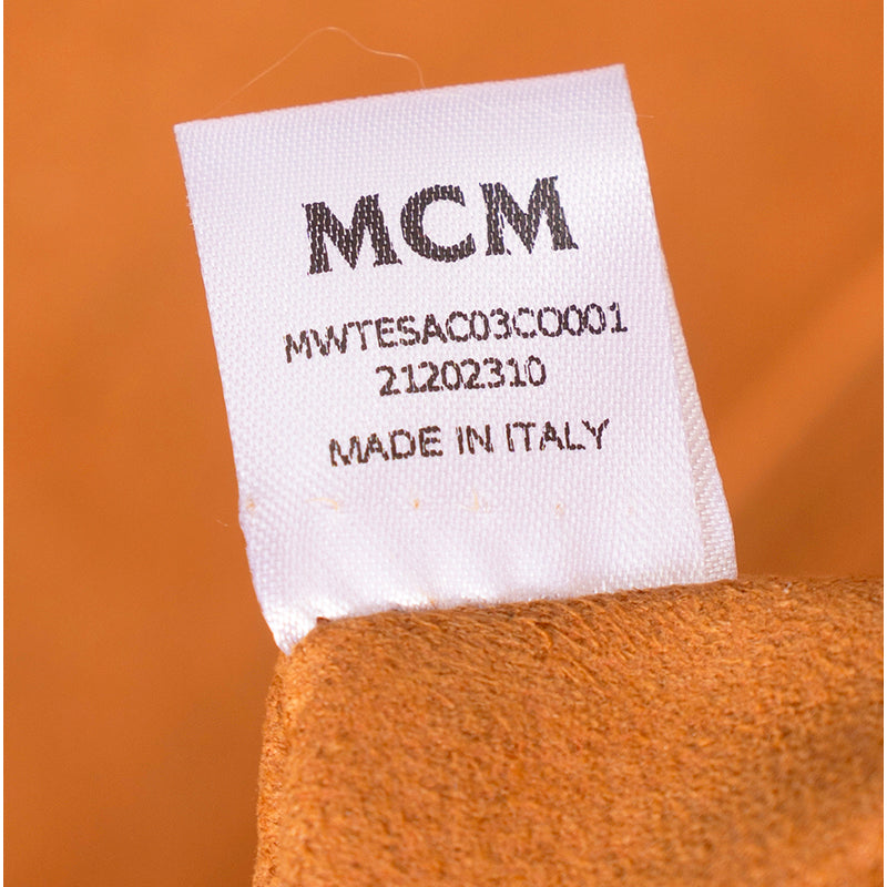 NEW $1790 MCM RUNWAY 2024 Cognac SPANISH NAPPA LEATHER Large HIMMEL TOTE BAG NWT