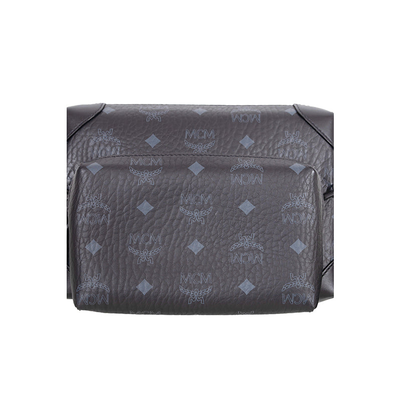 NEW $980 MCM Black Visetos Logo Klassik SET 3 MULTIFUNCTION Trio CROSSBODY BAG