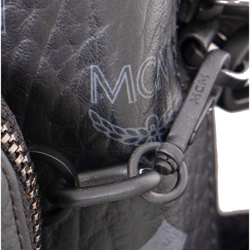 NEW $980 MCM Black Visetos Logo Klassik SET 3 MULTIFUNCTION Trio CROSSBODY BAG