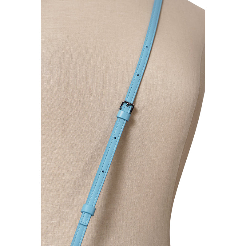 NEW $450 MCM Blue Palm Tree Monogram LOGO Ottomar Travel Pouch MESSENGER BAG NWT