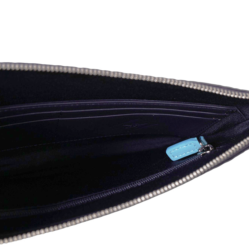 NEW $450 MCM Blue Palm Tree Monogram LOGO Ottomar Travel Pouch MESSENGER BAG NWT