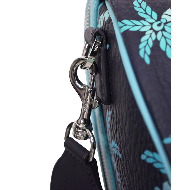 NEW $1,580 MCM Blue Gradation PALM TREE Visetos Ottomar Large WEEKENDER BAG NWT