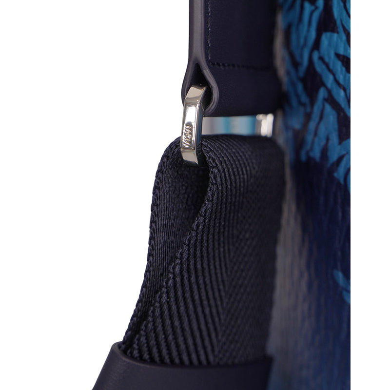 NEW $1,580 MCM Blue Gradation PALM TREE Visetos Ottomar Large WEEKENDER BAG NWT