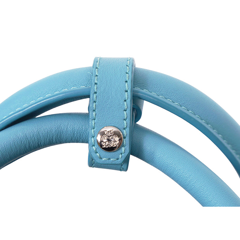 NEW $1,580 MCM Blue Gradation PALM TREE Visetos Ottomar Large WEEKENDER BAG NWT